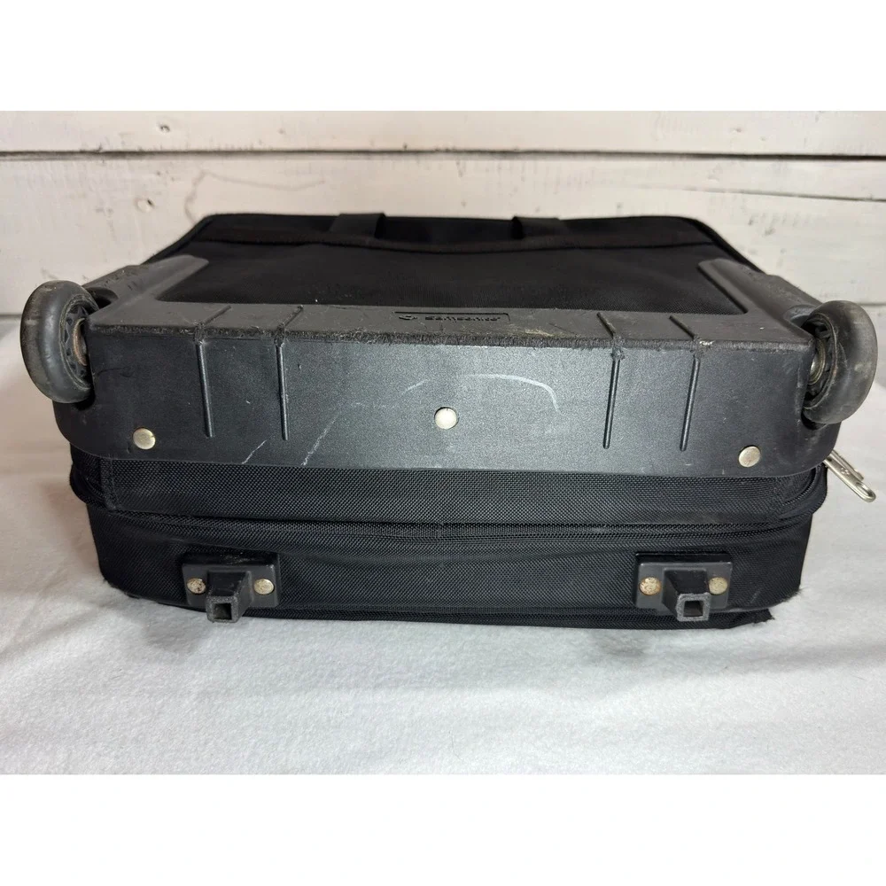 Samsonite Rolling Laptop Briefcase Black Wheeled Business Bag Carry On‎ Tote